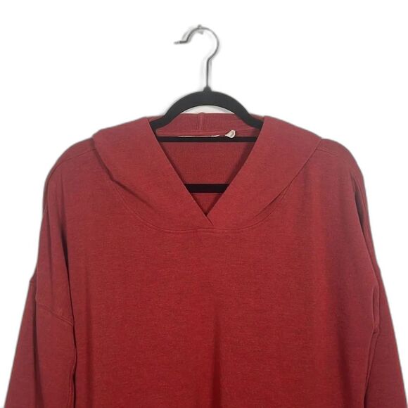 Soft Surroundings Red Long Sleeve Pullover Hoodie Size Large - Picture 3 of 14